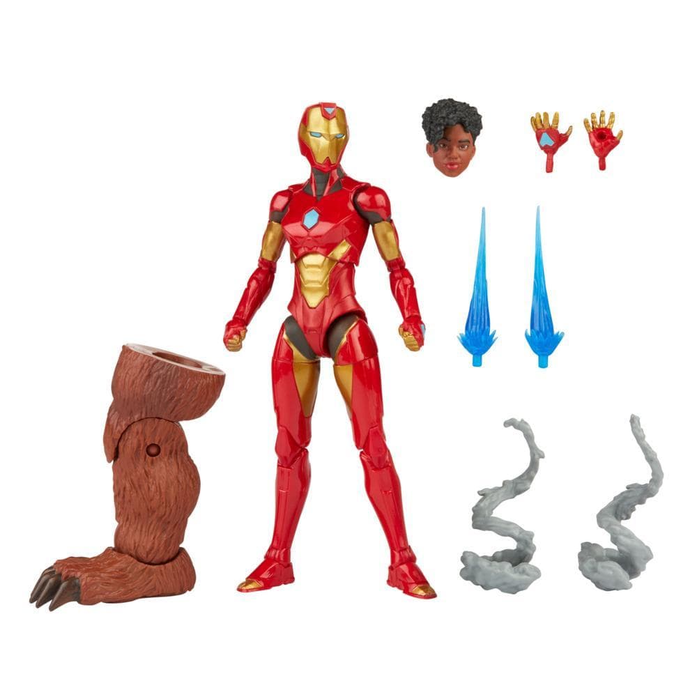 Hasbro Marvel Legends Series 6-inch Ironheart Action Figure Toy, Premium Design and Articulation, 5 Accessories and 1 Build-A-Figure Part