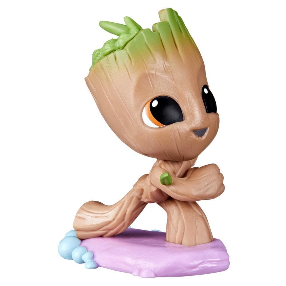 Marvel I Am Groot Mini Figure Collection, Soap Surfin’ Groot, Groot Action Figure,