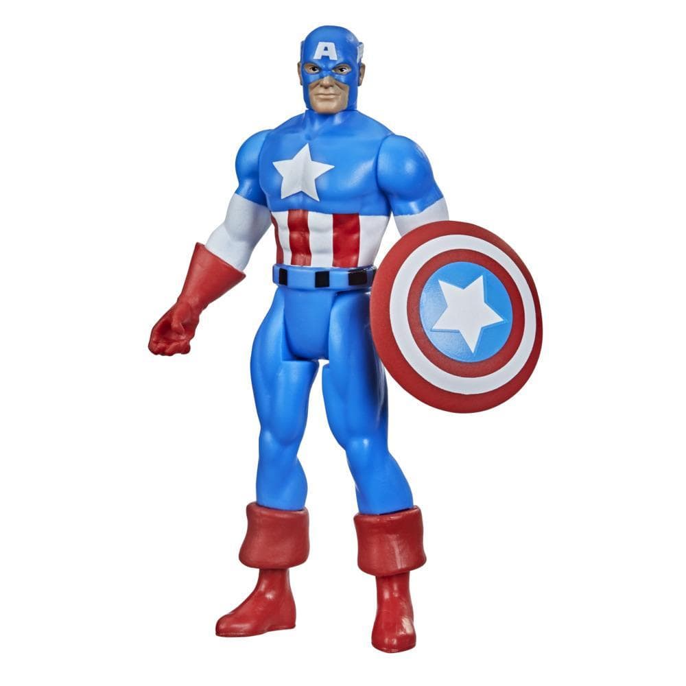 Hasbro Marvel Legends Series 3.75-inch Retro 375 Collection Captain America Action Figure Toy