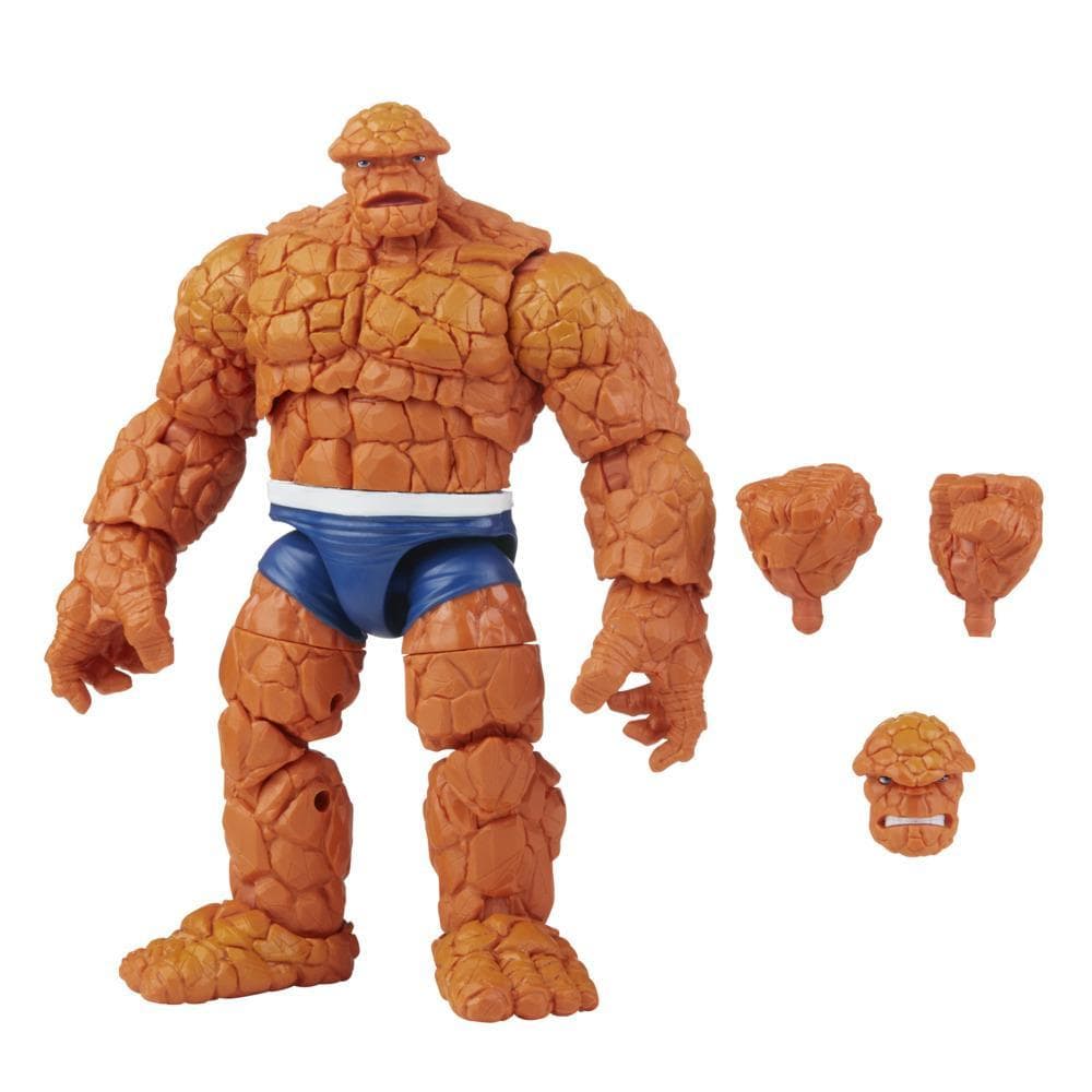 Hasbro Marvel Legends Series Retro Fantastic Four Marvel's Thing 6-inch Action Figure Toy, Includes 1 Accessory