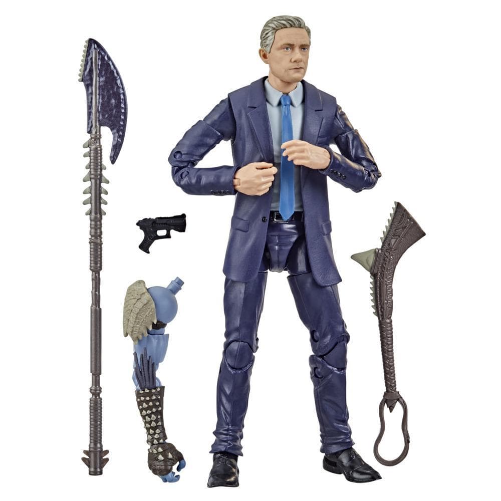 Marvel Legends Series Black Panther Legacy Collection Everett Ross 6-inch Action Figure Toy, 1 Accessory, 3 Build-A-Figure Parts