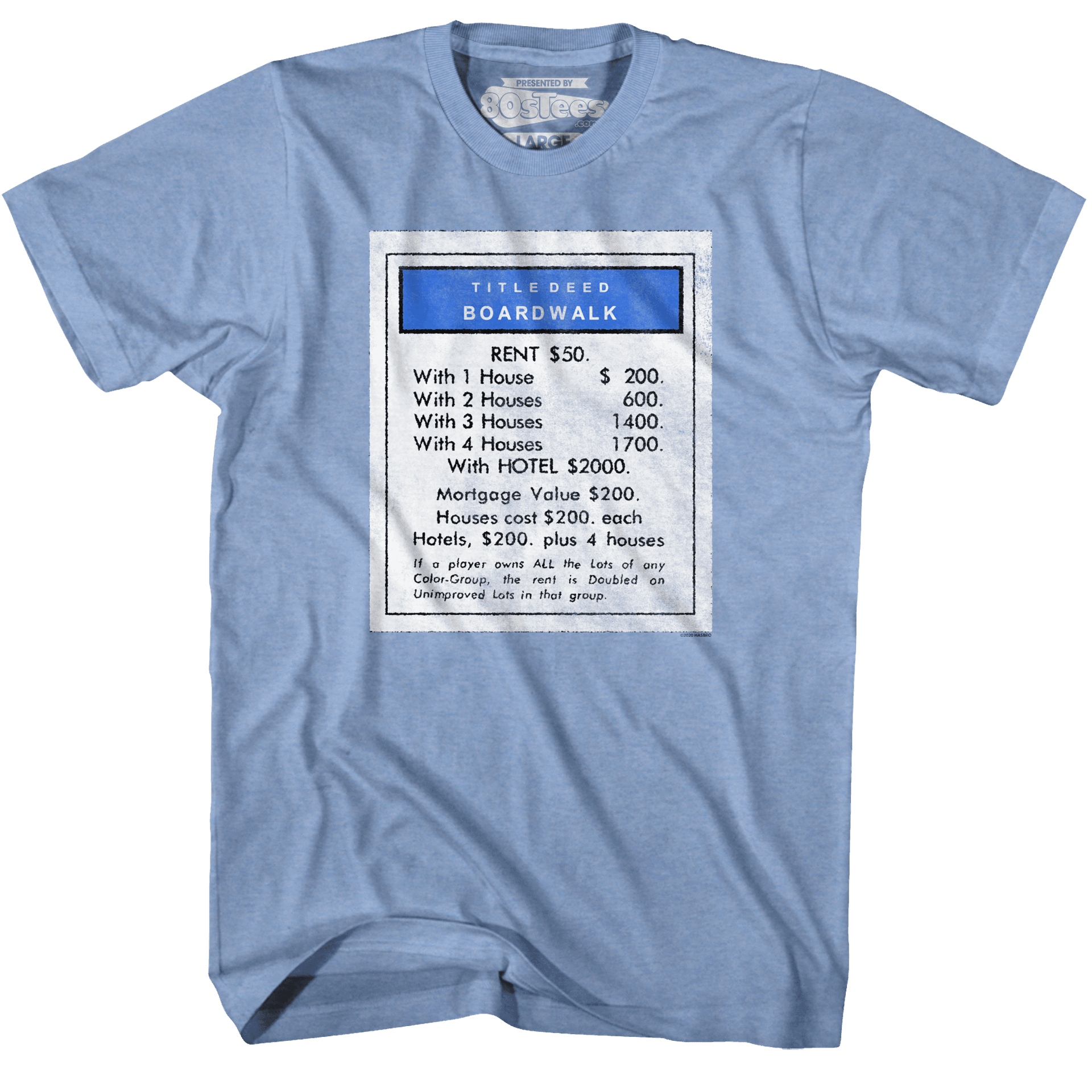 80sTees Boardwalk Monopoly T-Shirt