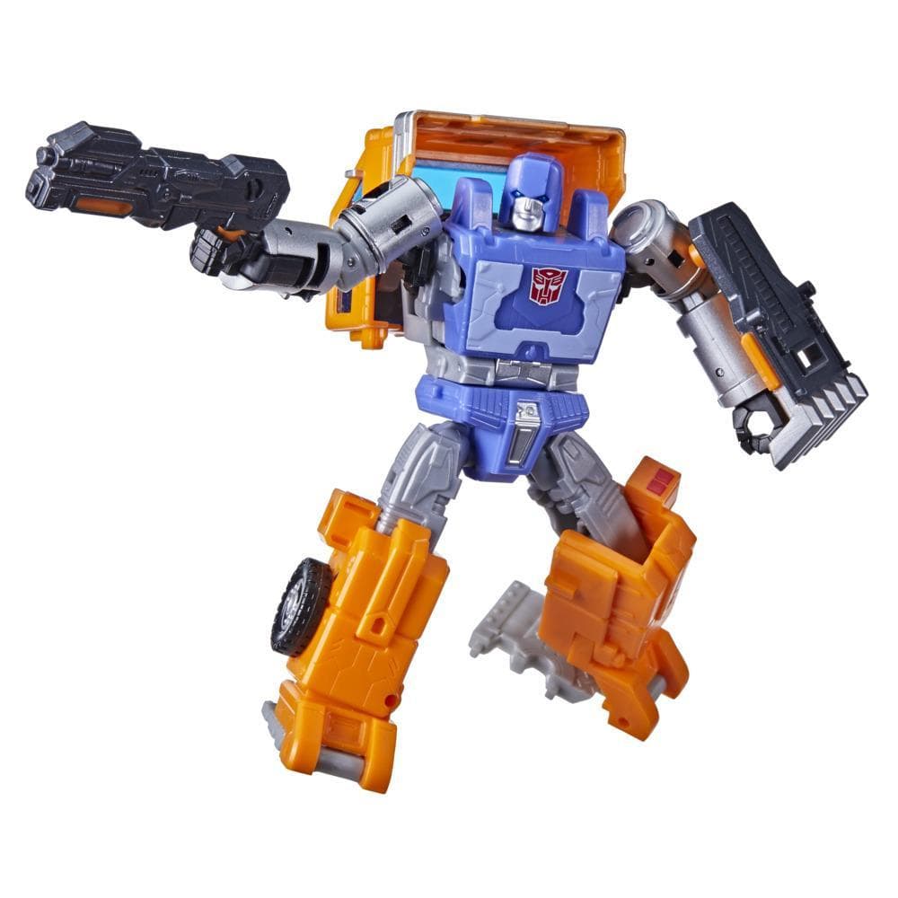 Transformers Toys Generations War for Cybertron: Kingdom Deluxe WFC-K16 Huffer Action Figure - 8 and Up, 5.5-inch