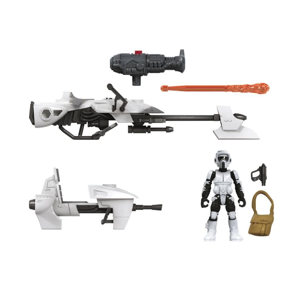 Star Wars Mission Fleet Expedition Class Biker Scout Speeder Bike Speeder Sprint 2.5-Inch-Scale Figure and Vehicle