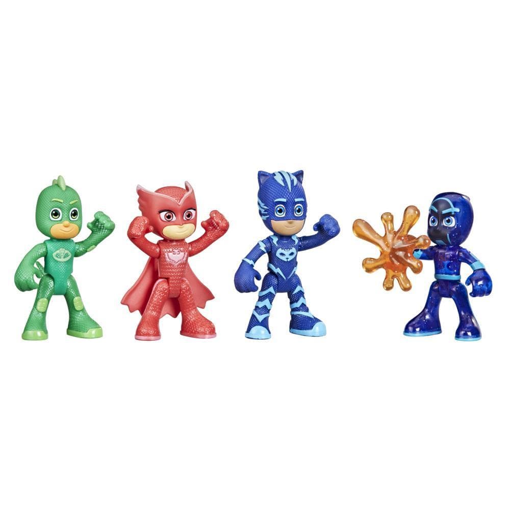 PJ Masks Night Time Mission Glow-in-the-Dark Action Figure Set, Preschool Toy for Kids Ages 3 and Up
