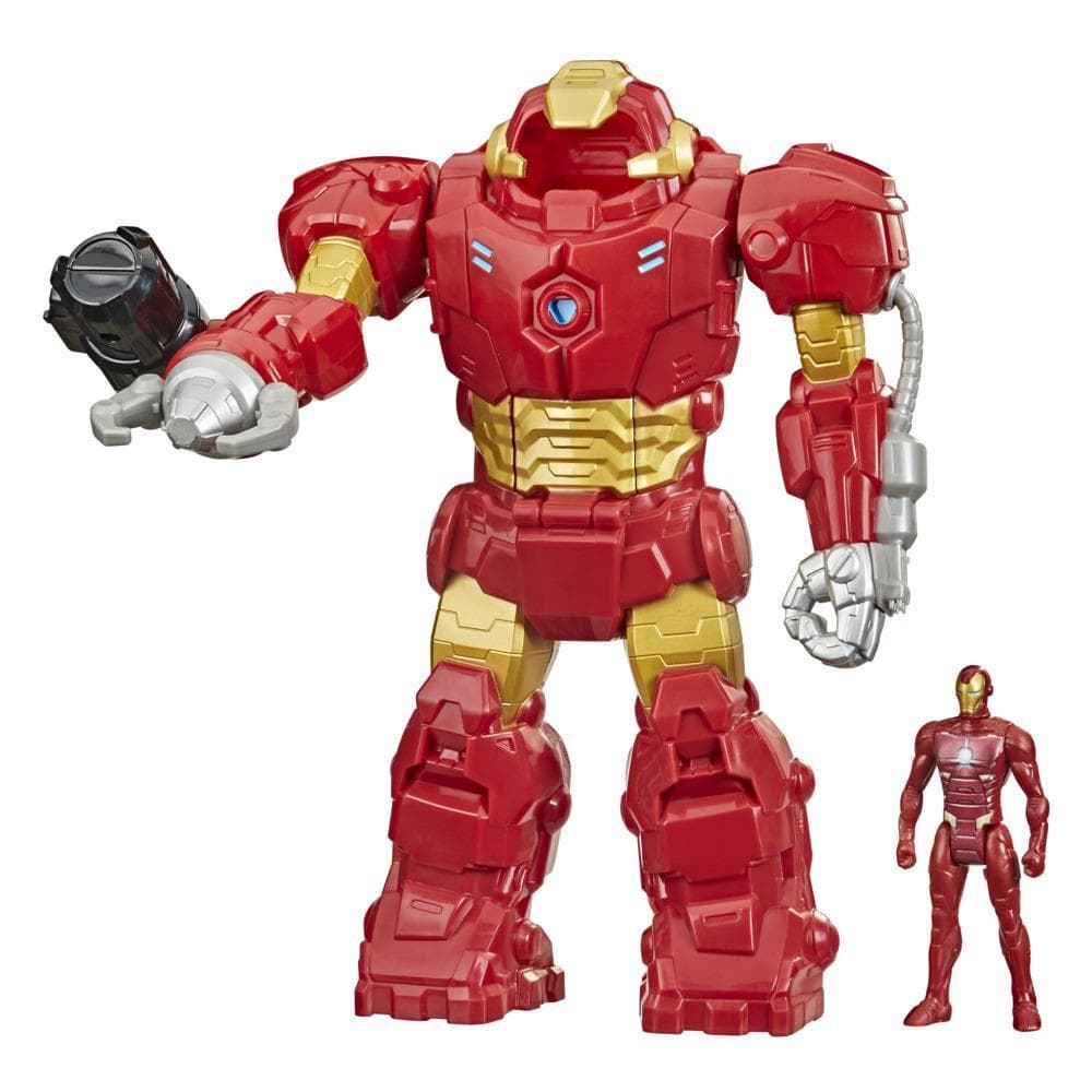 Hasbro Marvel Avengers Heroes Iron Man Stark Armor Suit Figure, 3.75 Inch Figure Inside 10-inch Armor, Kids Ages 4 and Up