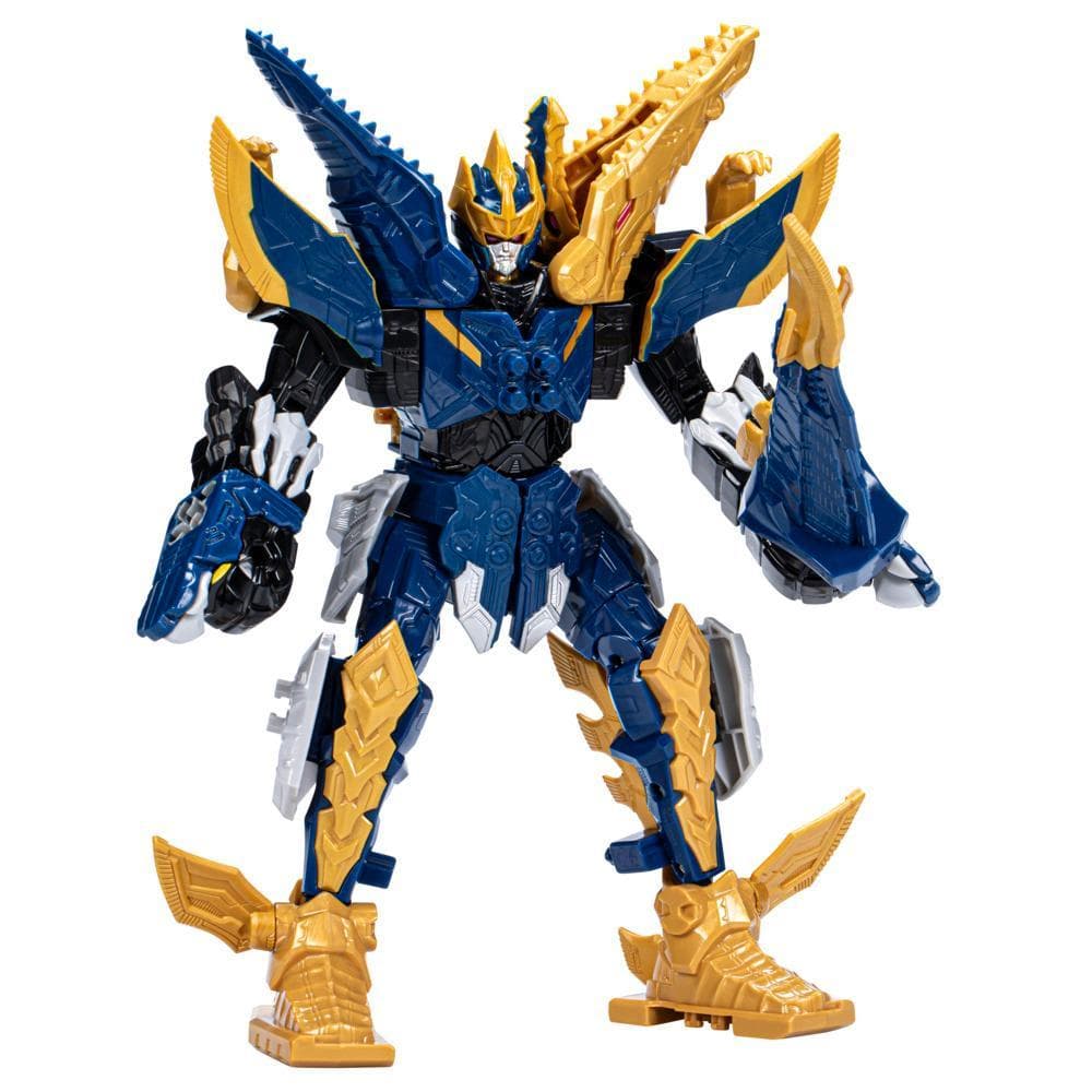 Power Rangers Dino Fury Mosa Razor Zord Blue Action Figure, Power Rangers Toys for 4 Year Old Boys and Girls and Up