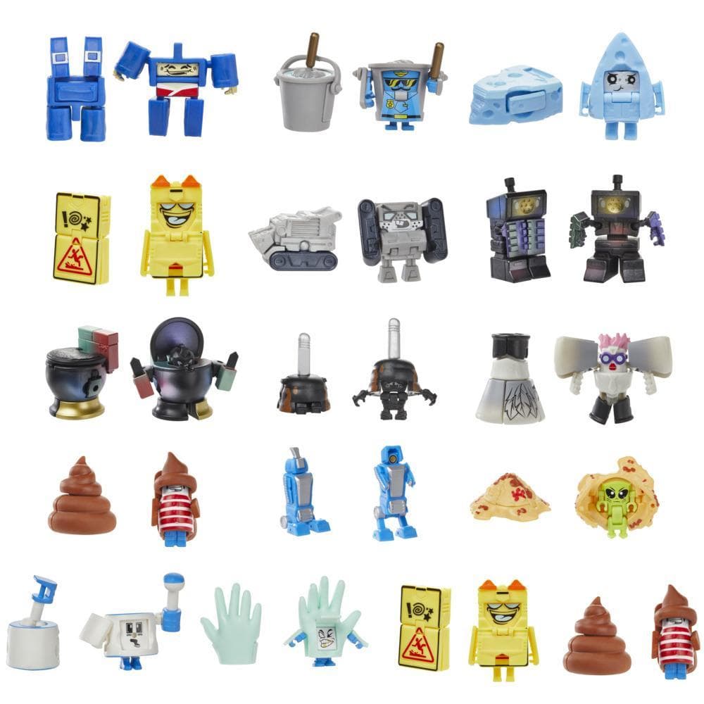 Transformers Toys BotBots Series 6 Custodial Crew & Pet Mob 8-Pack Bundle– 2-In-1 Collectible Figures - Kids Ages 5 & Up