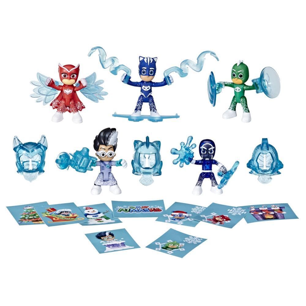 PJ Masks Advent Calendar for Kids Ages 3 and Up, 24 Daily Surprise Toys Including 5 PJ Masks Action Figures