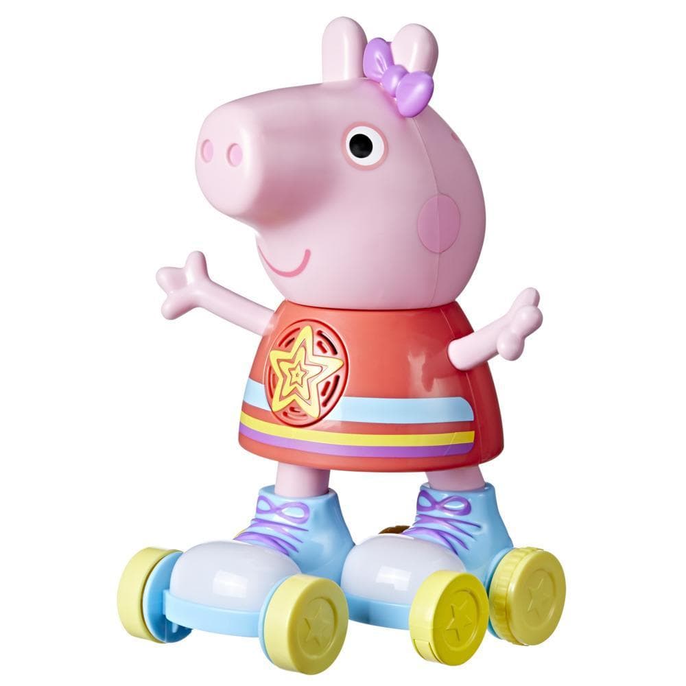 Peppa Pig Roller Disco Peppa Toy with Pull-and-Go Action; 11 Inches High with Lights, Speech, Music; Ages 3 and Up