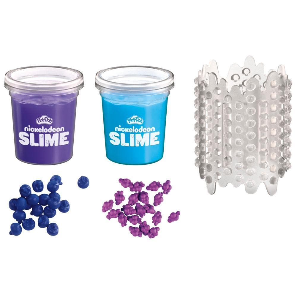 Play-Doh Nickelodeon Slime Brand Compound Foodie Blends Kit, Mixed Berry Scented, Kids Crafts