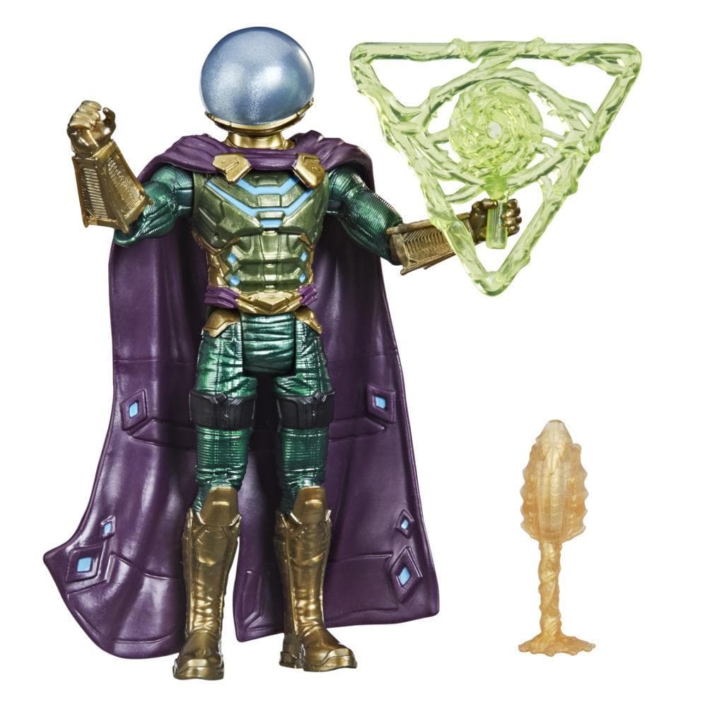 Marvel Spider-Man 6-Inch Mystery Web Gear Marvel's Mysterio, 1 Mystery Web Gear Armor Accessory and 1 Character Accessory, Ages 4 and Up