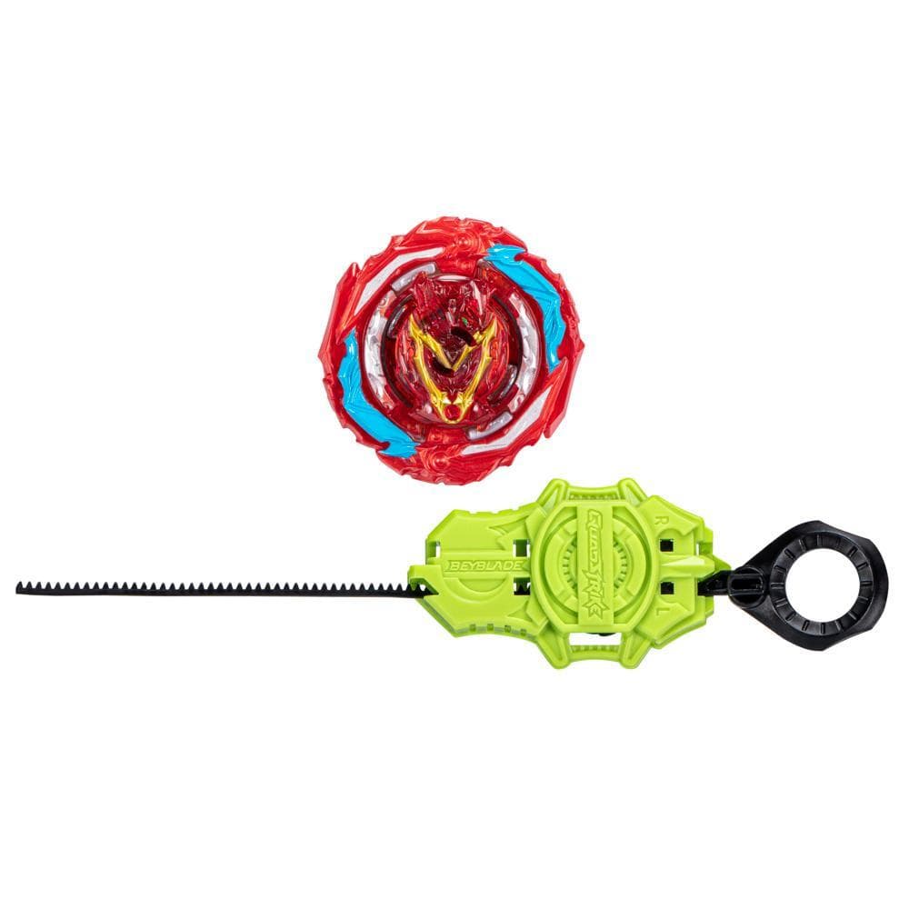 Beyblade Burst QuadStrike Zeal Achilles A8 Starter Pack, Battling Game Toy with Launcher