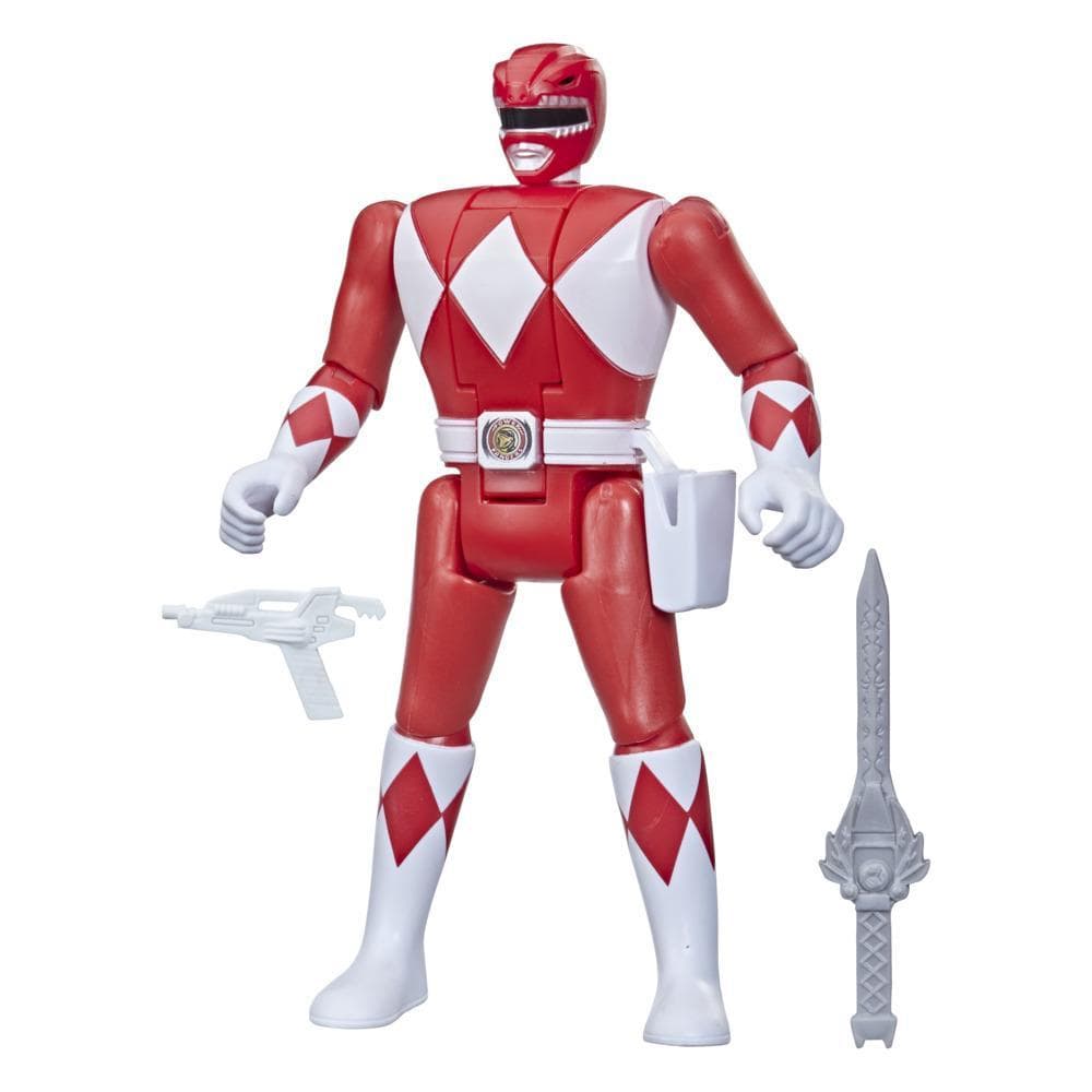 Power Rangers Retro-Morphin Red Ranger Jason Fliphead Action Figure Inspired by Mighty Morphin Toy Kids Ages 4 and Up