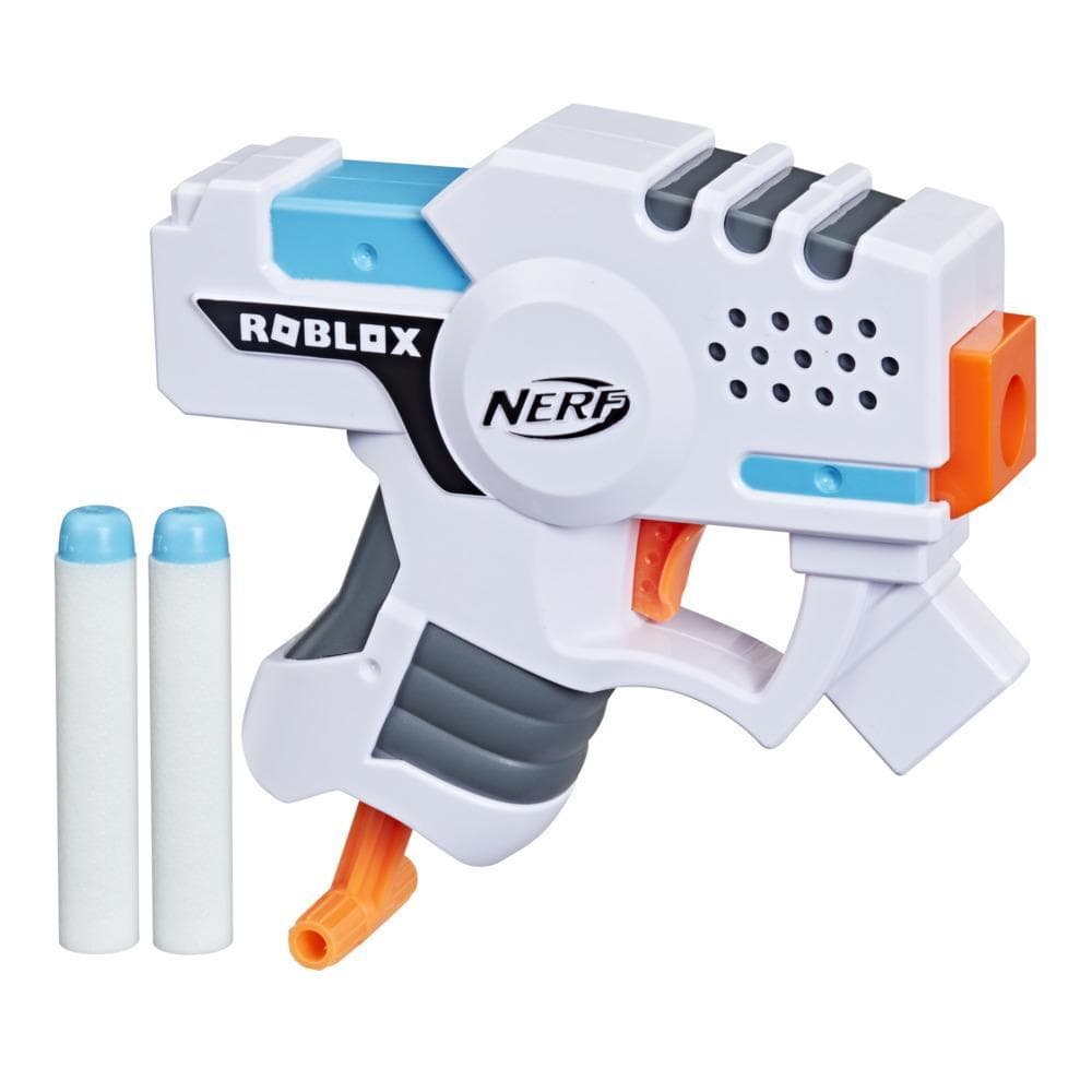 Nerf Roblox Strucid: Boom Strike Dart Blaster, Priming Handle, 2 Nerf Elite Darts, Code To Unlock In-Game Virtual Item
