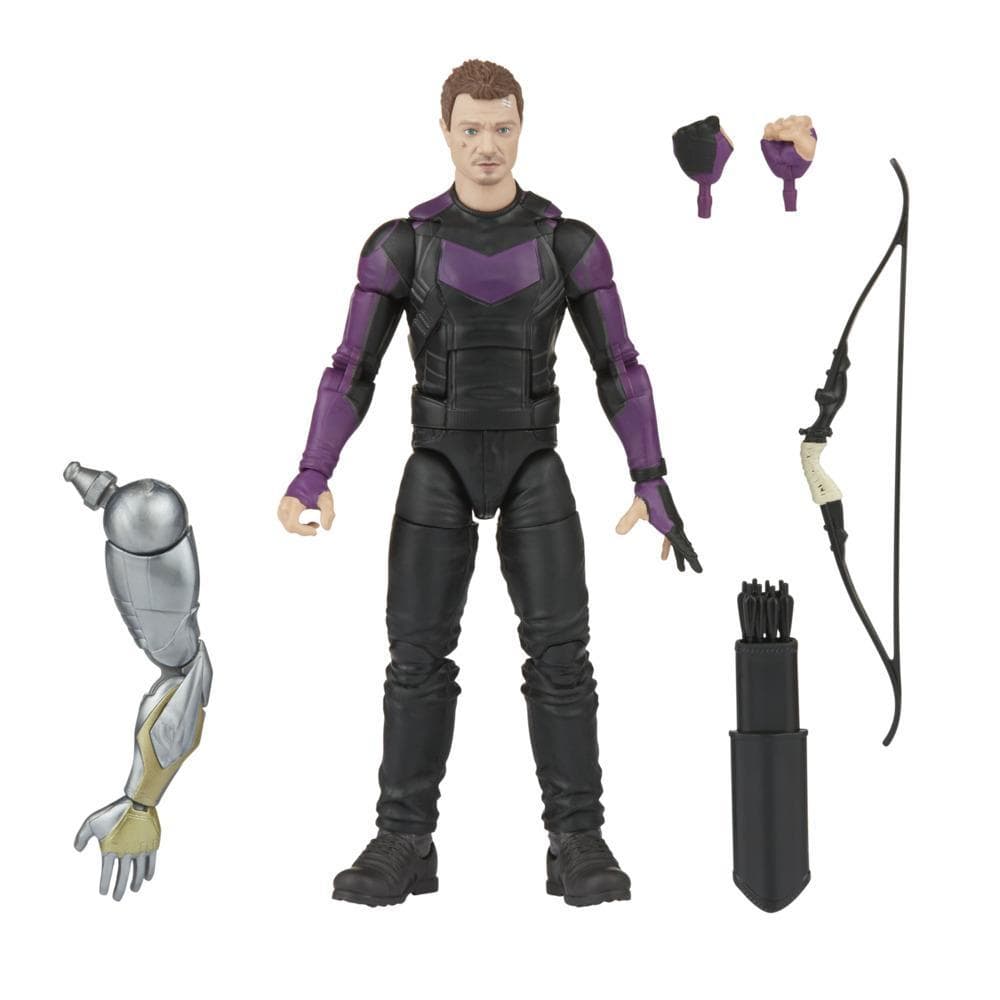 Marvel Legends Series Disney Plus Marvel’s Hawkeye 6-inch Action Figure Collectible Toy, 4 Accessories and 1 Build-A-Figure Part