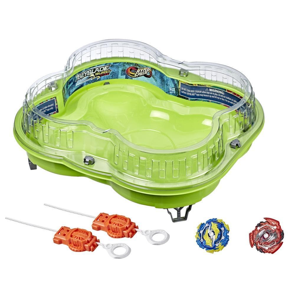 Beyblade Burst Rise Hypersphere Infinity Brink Battle Set Battle Set, Walmart Exclusive Beystadium, 2 Battling Top Toys