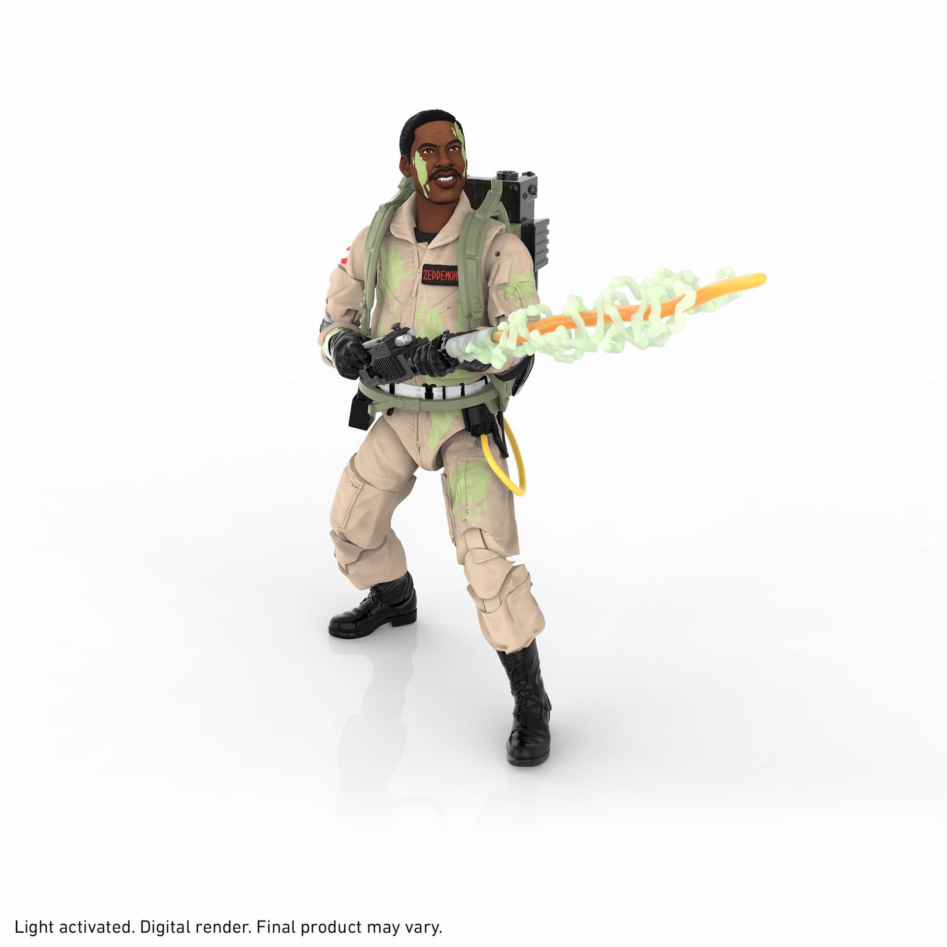 Ghostbusters Plasma Series Glow-in-the-Dark Winston Zeddemore 6-Inch-Scale Collectible Classic 1984 Ghostbusters Figure