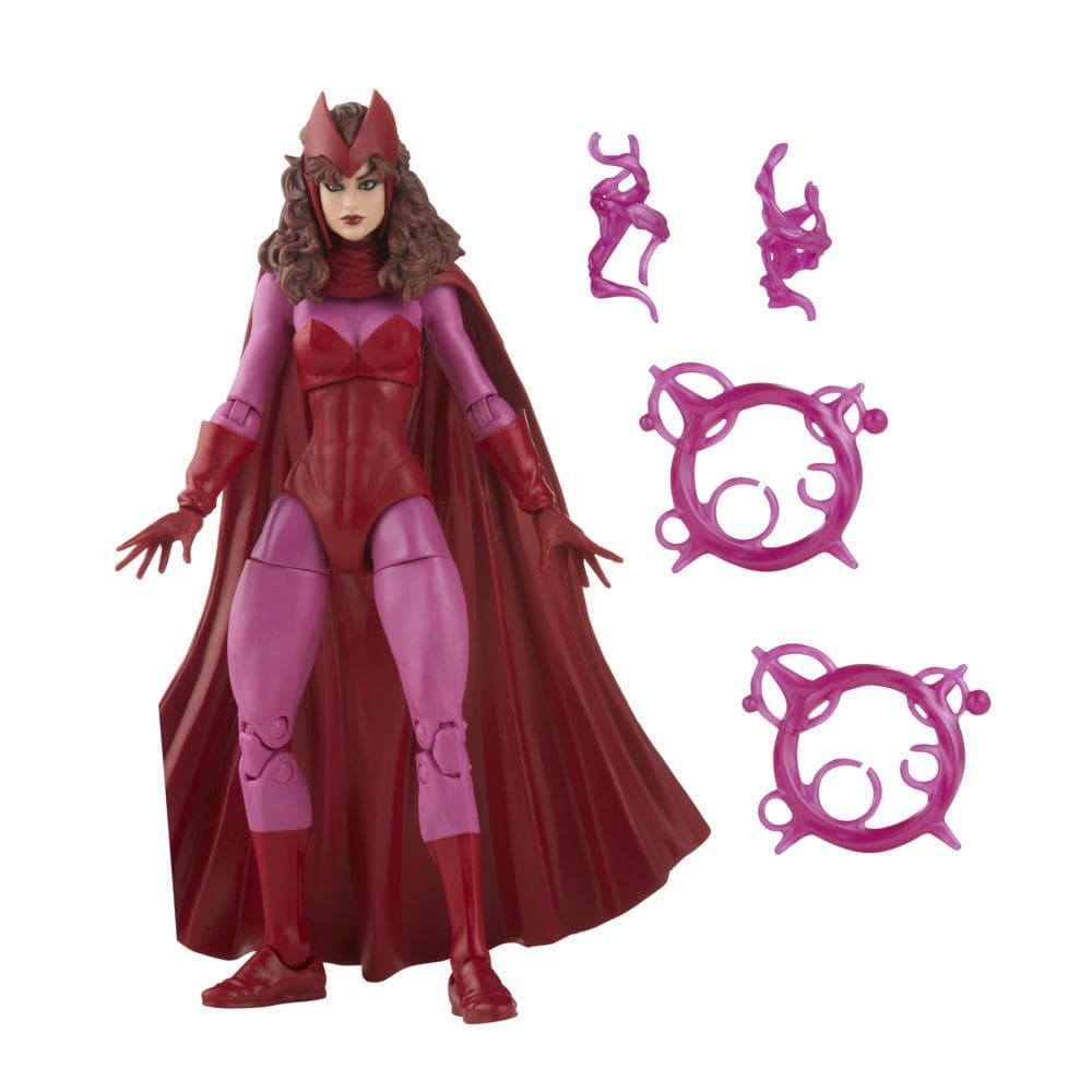 Marvel Legends Series Scarlet Witch 6-inch Retro Action Figure Toy, 4 Accessories