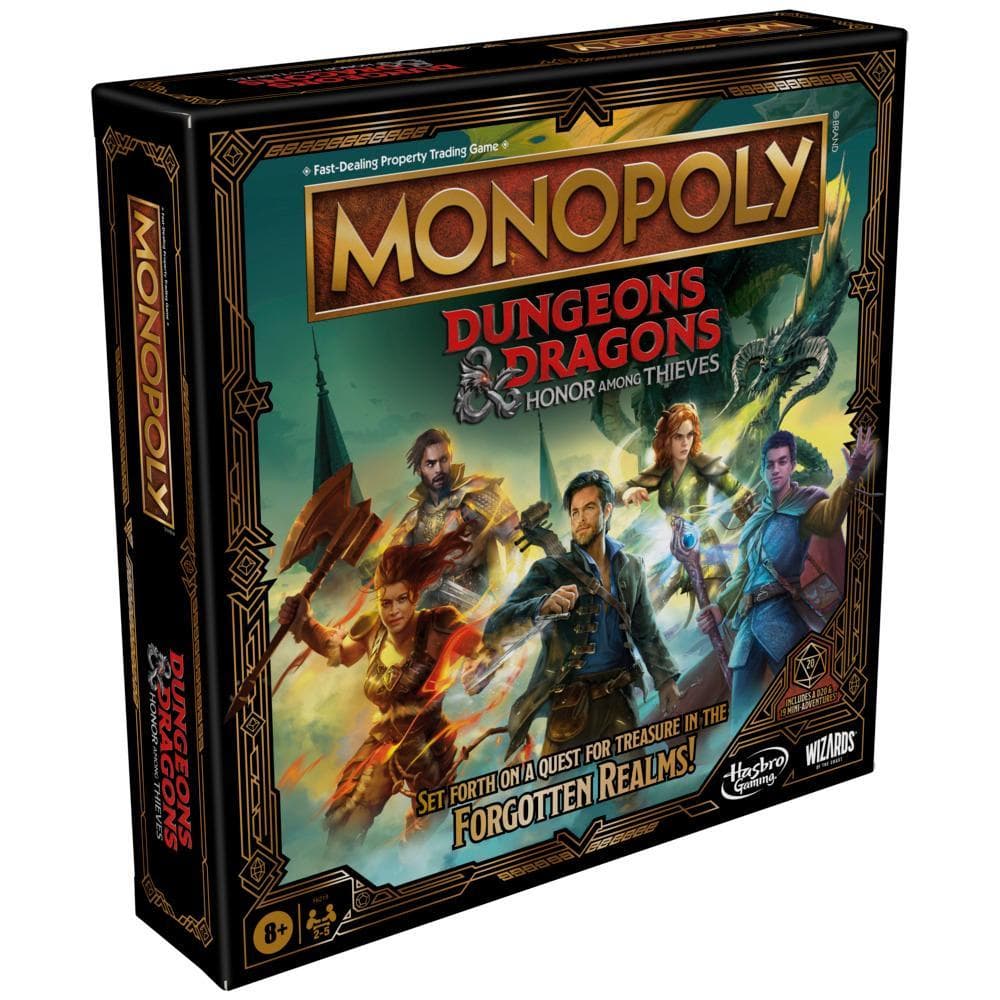 Monopoly Dungeons & Dragons: Honor Among Thieves Game for 2-5 Players, Ages 8 and up