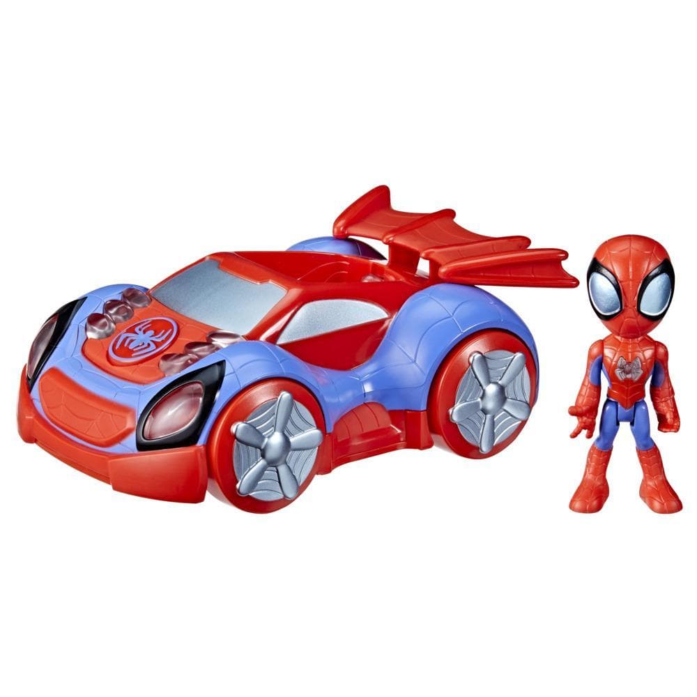 Marvel Spidey and His Amazing Friends Glow Tech Web-Crawler Vehicle, Preschool Toy with Lights and Sounds, Ages 3 and Up