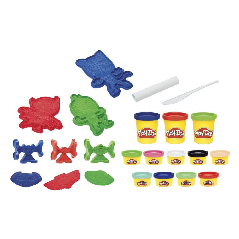 Play-Doh PJ Masks Hero Set Arts and Crafts Activity Toy for Kids 3 Years and Up with 12 Cans