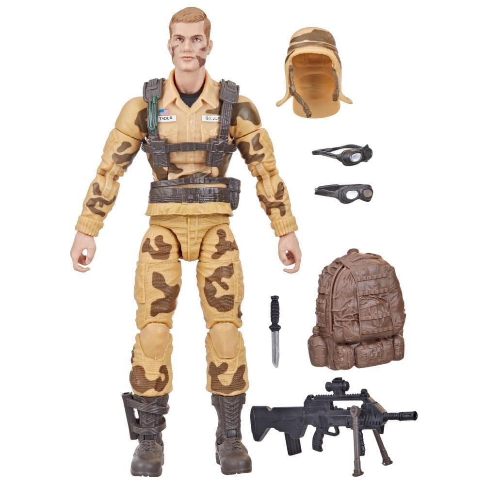 G.I. Joe Classified Series Series Dusty Action Figure 48 Collectible Toys, Multiple Accessories, Custom Package Art