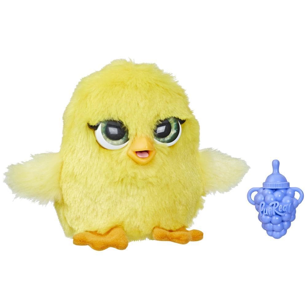 furReal Fuzzalots Chick Interactive Animatronic Color-Change Toy, 25+ Sounds and Reactions, Plush Chick Toys