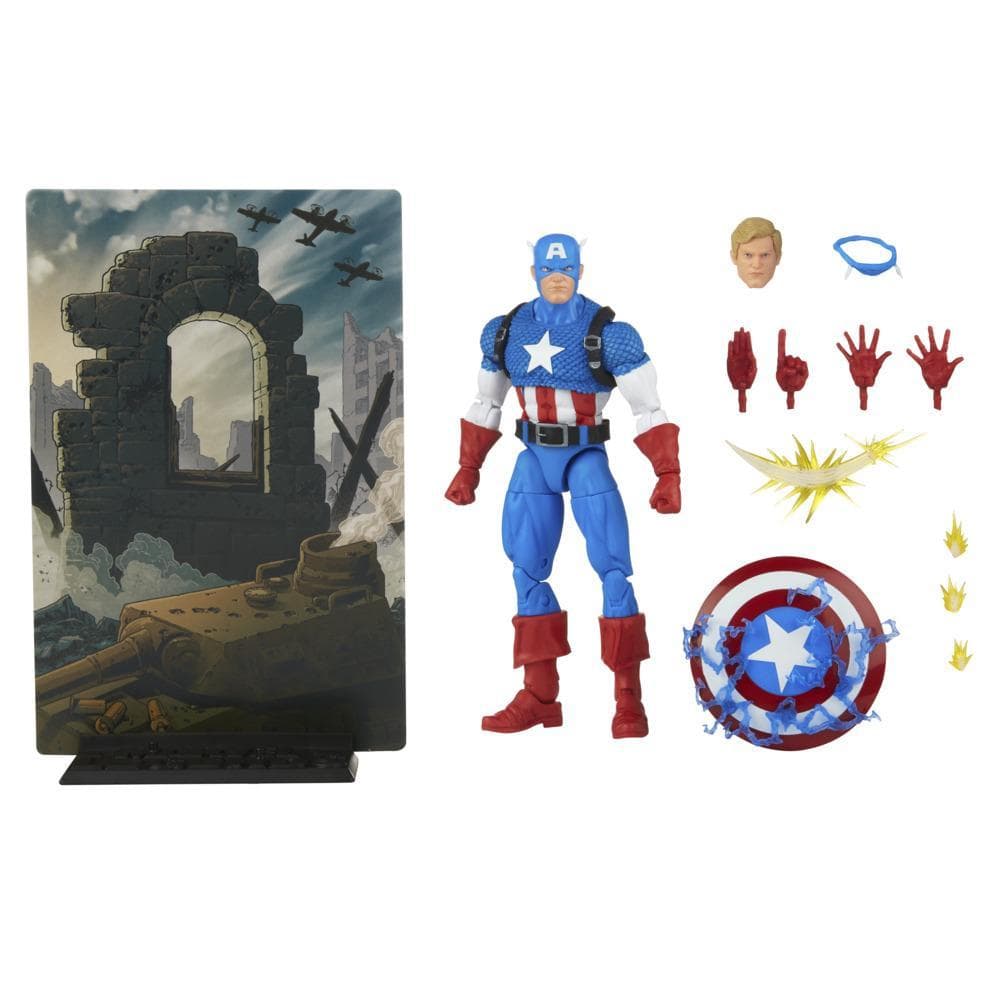 Marvel Legends 20th Anniversary Series 1 Captain America 6-inch Action Figure Collectible Toy