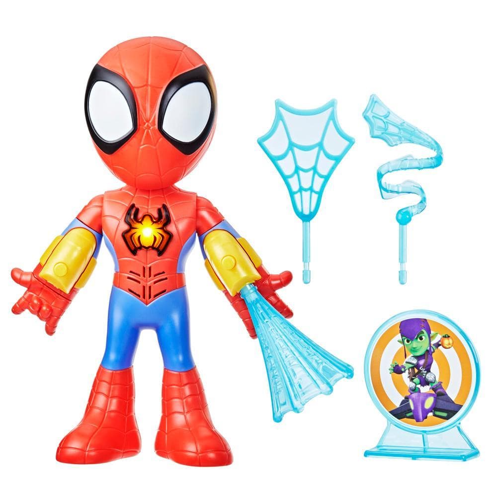 Marvel Spidey and His Amazing Friends Electronic Suit Up Spidey Action Figure, Spider-Man Toys
