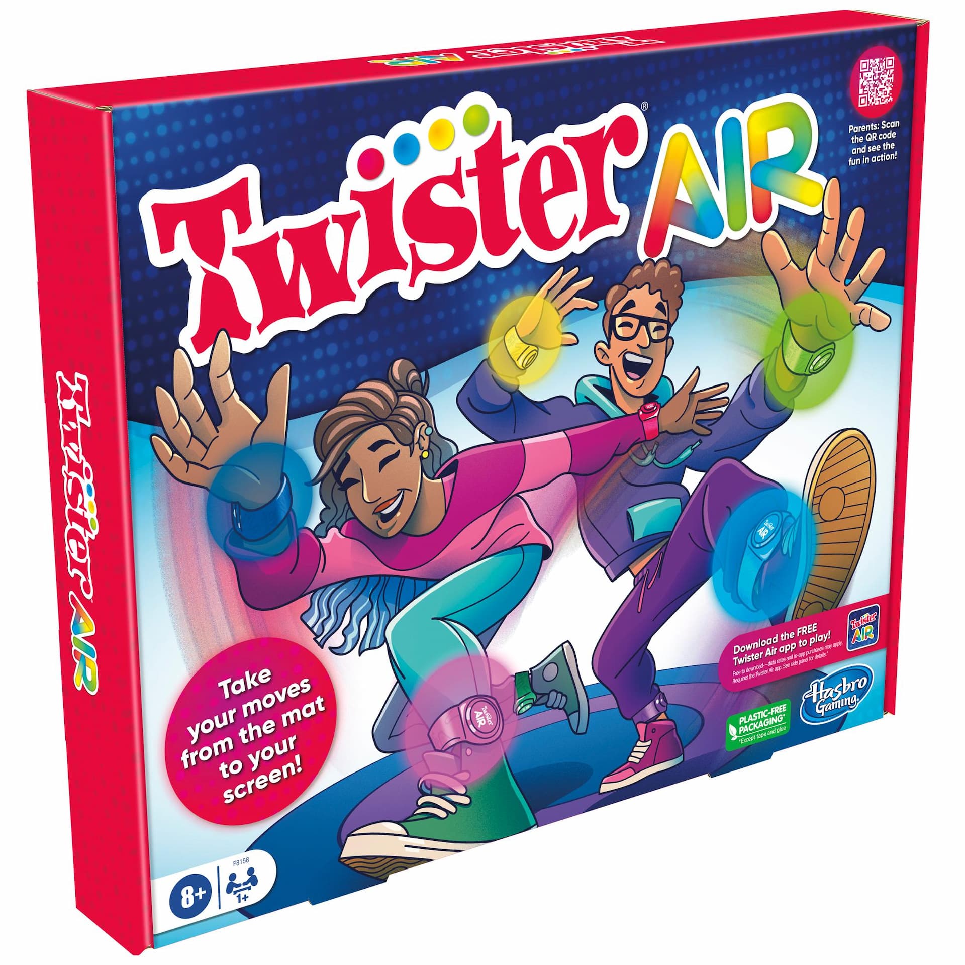 Twister Air Game, AR Twister App Play Game, Links to Smart Devices, Active Games, Ages 8+