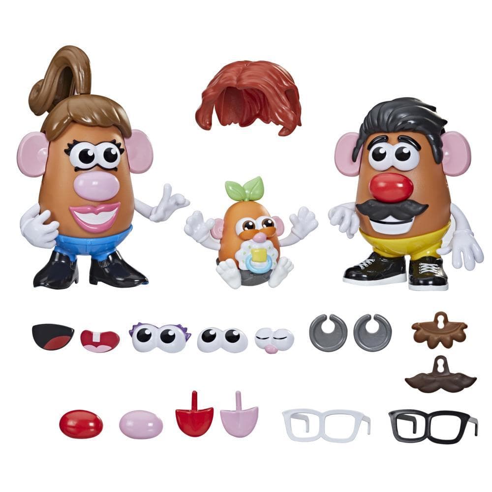 Potato Head, La famille Patate, 45 pièces pour personnaliser la famille Patate, jouet pour enfants, dès 2 ans