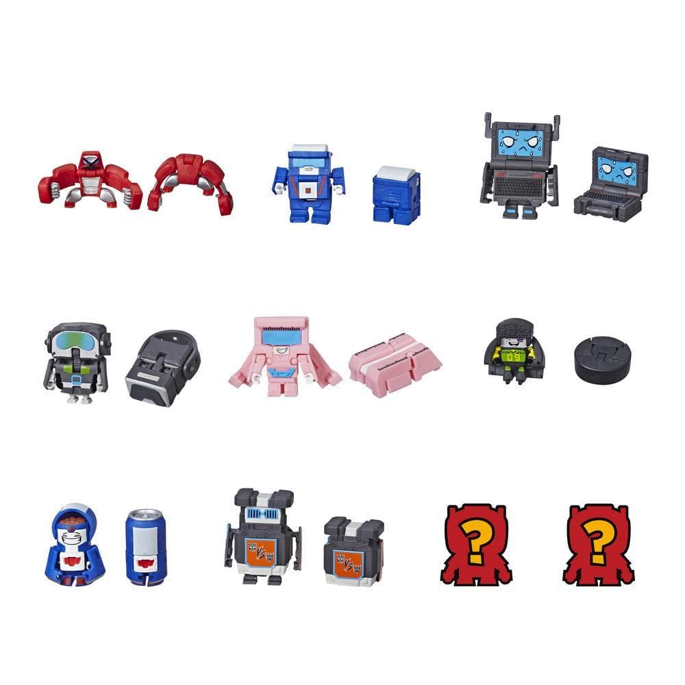 Transformers Botbots - Ensemble de 5 L'Équipe techno - Figurines mystère 2 en 1 à collectionner
