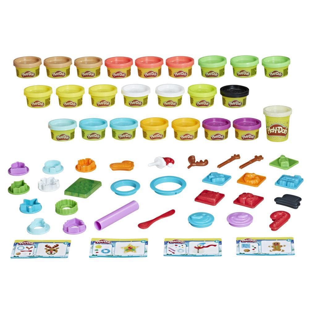 Play-Doh, Calendrier de jouets de l'Avent avec pâte à modeler pour enfants, loisirs créatifs pour enfants, jouets préscolaires, à partir de 3 ans