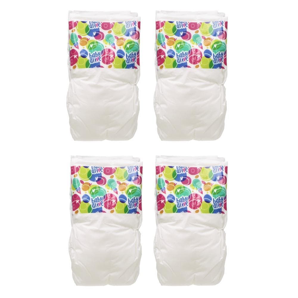 Baby Alive, couches de rechange pour poupée, inclut 4 couches, accessoires de jouet, pour enfants âgés de 3 ans et plus