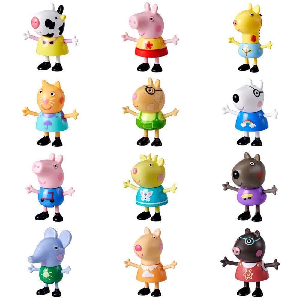 Peppa Pig Amis surprises de Peppa, 1 des 12 figurines de collection Peppa Pig, jouet préscolaire