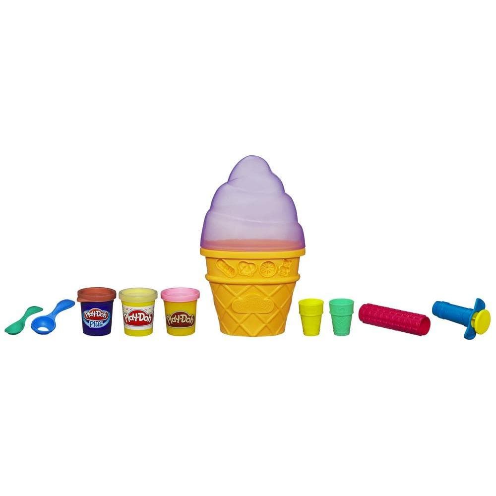 PLAY-DOH SWEET SHOPPE – Assortiment de contenants en forme de cornet à crème glacée