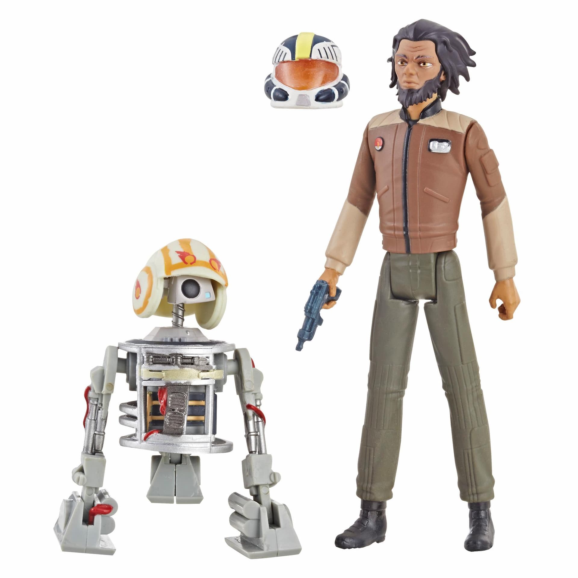 Star Wars Série animée Star Wars: Resistance - Duo de figurines Jarek Yeager de 9,5 cm et Bucket (R1-J5)