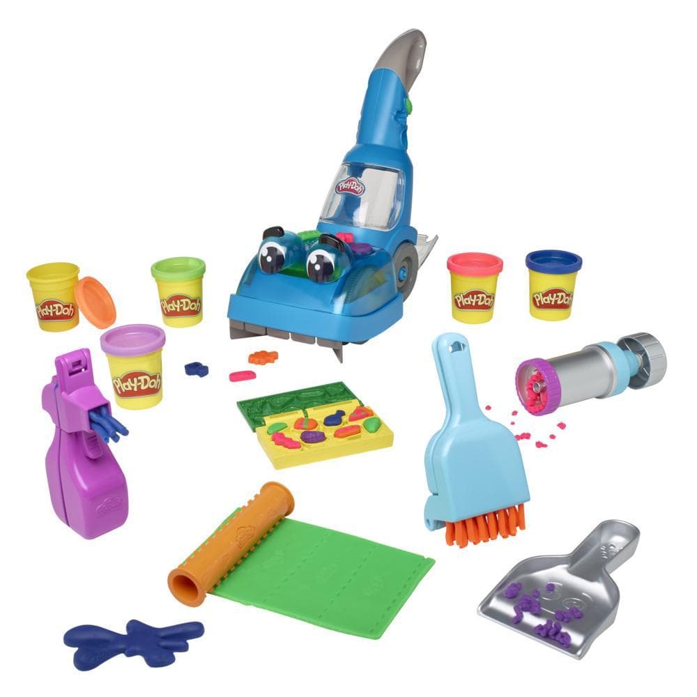 Play-Doh Zoom Zoom Aspirateur et accessoires avec 5 pots de pâte colorée