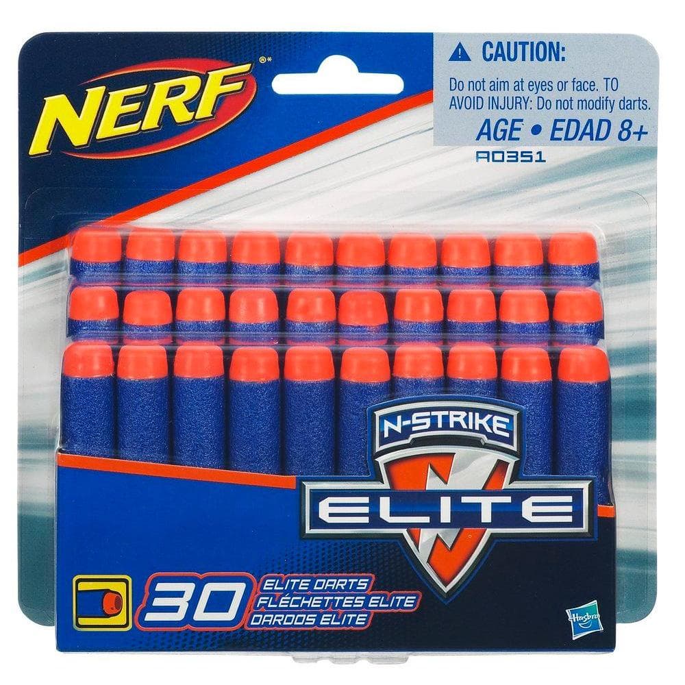 30 fléchettes de rechange NERF N-STRIKE ELITE