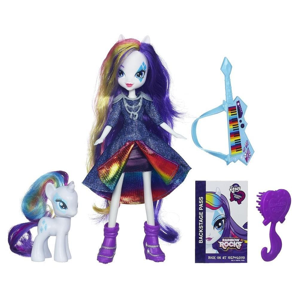 Equestria Girls Bambola Rarity con pony