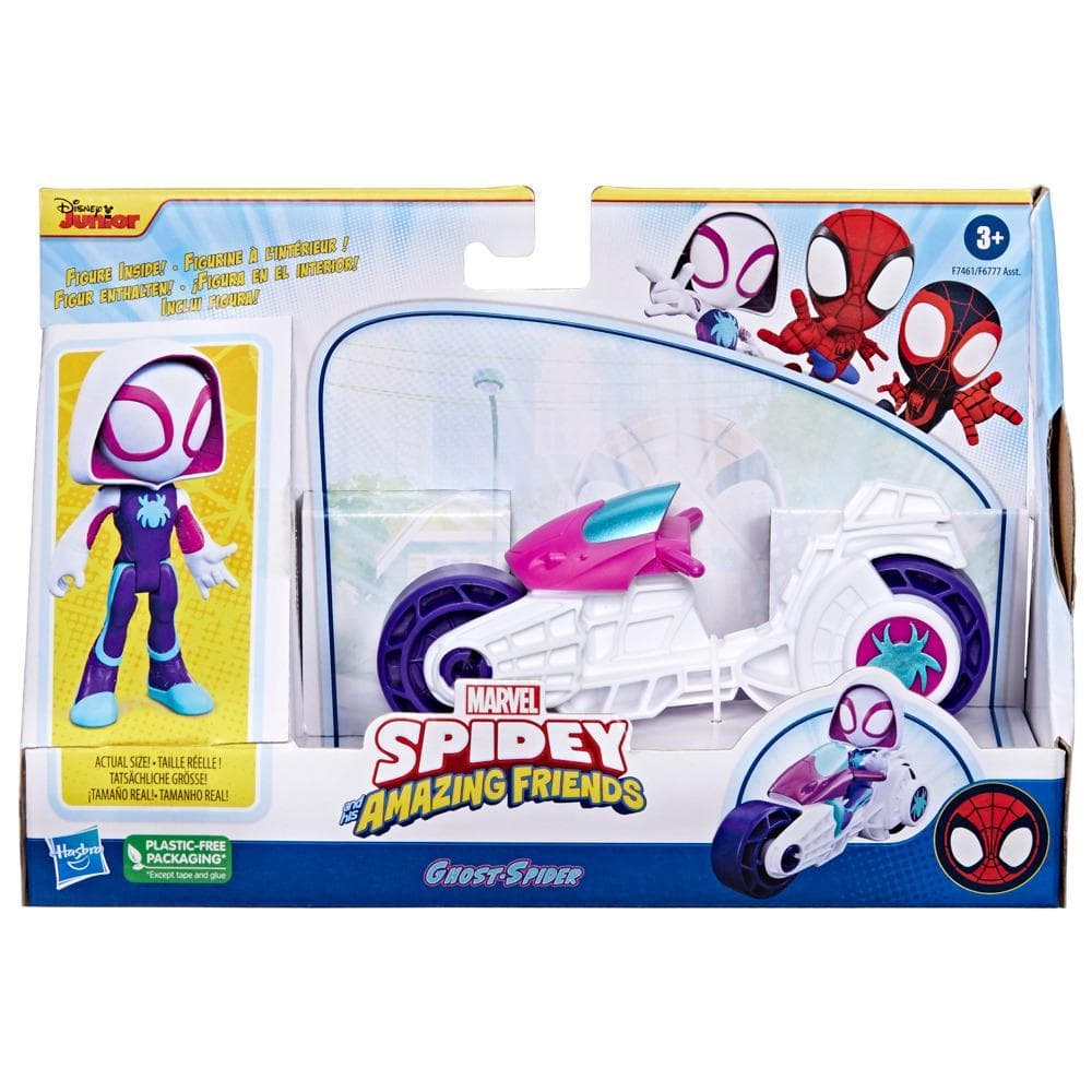SPIDER-MAN SPIDEY I SUPER-KUMPLE FIGURKA Z MOTOCYKLEM GHOST