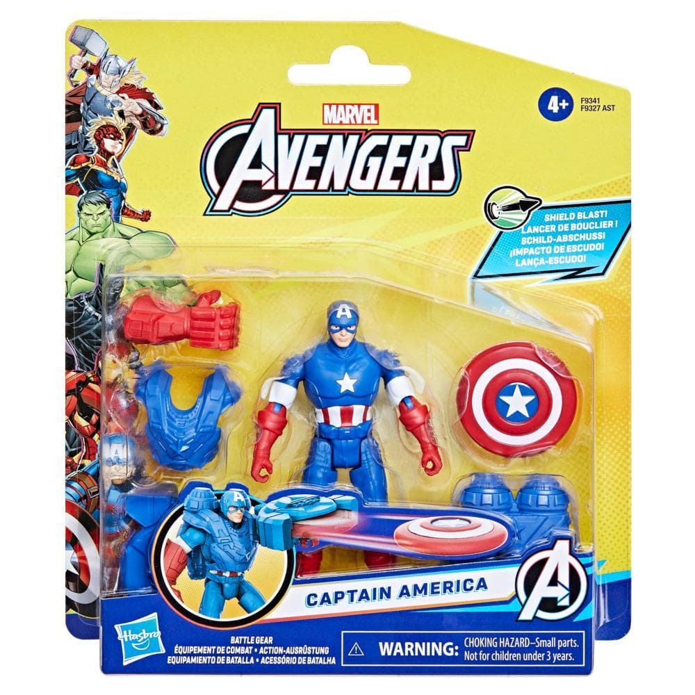 AVENGERS BATTLE GEAR KAPITAN AMERYKA FIGURKA