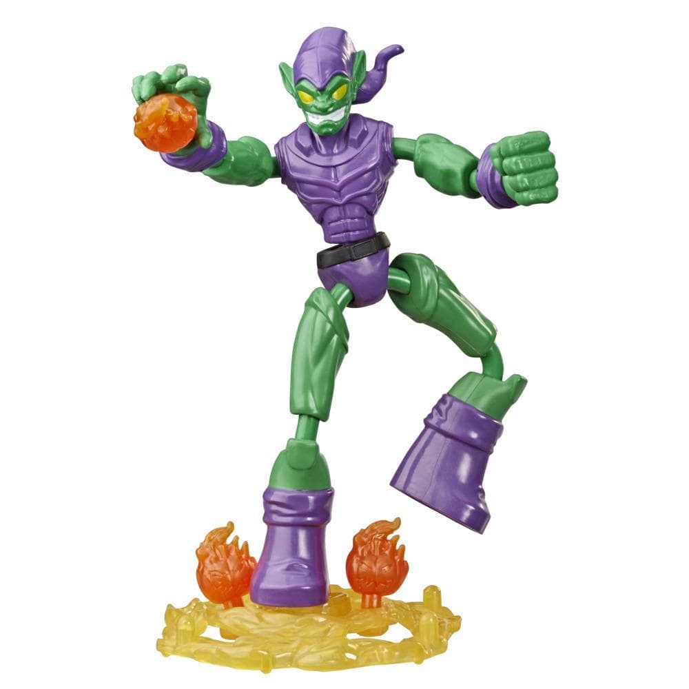 Marvel Spider-Man Bend and Flex Green Goblin Action Figure, 6-Inch ...