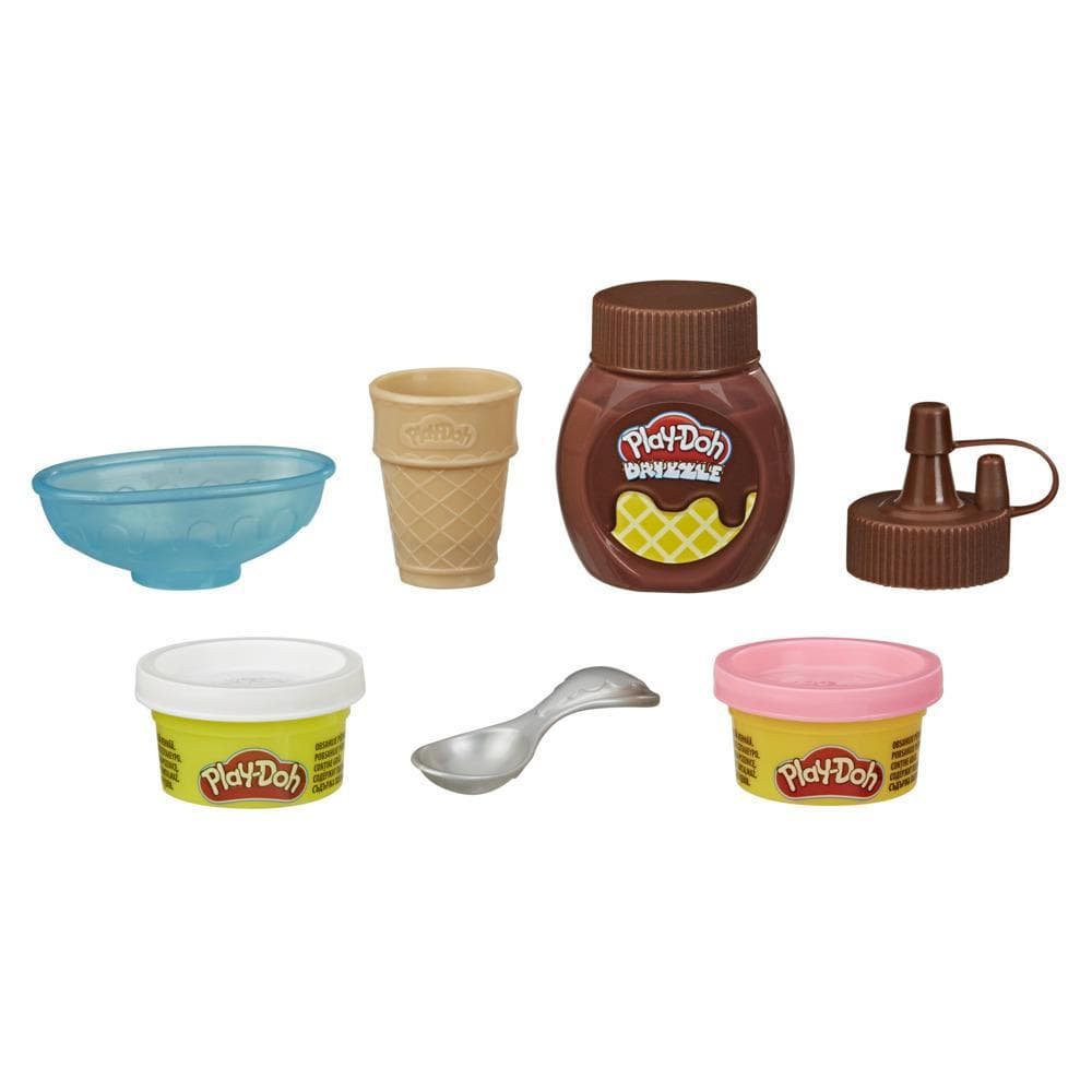 Hasbro Play-Doh Kitchen Creations Drizzy Ice Cream Playset Featuring Drizzle Compound & 6 Non Hasbro Play-Doh Kitchen Creations Drizzy Ice Cream Playset Featuring Drizzle Compound & 6 Non